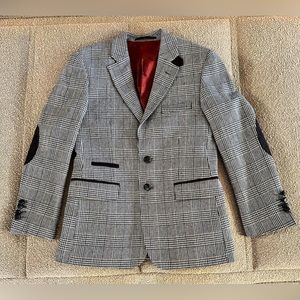 A.X.N.Y. American Exchange New York Boy’s Prince of Wales Plaid Sports Coat 14